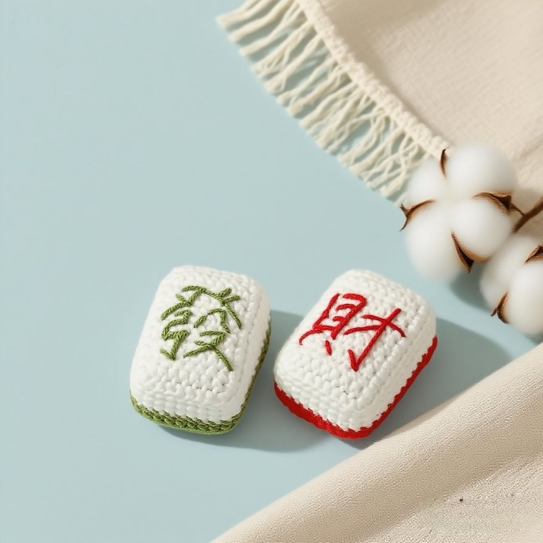 Crochet Mahjong Tile Amigurumi Kit
