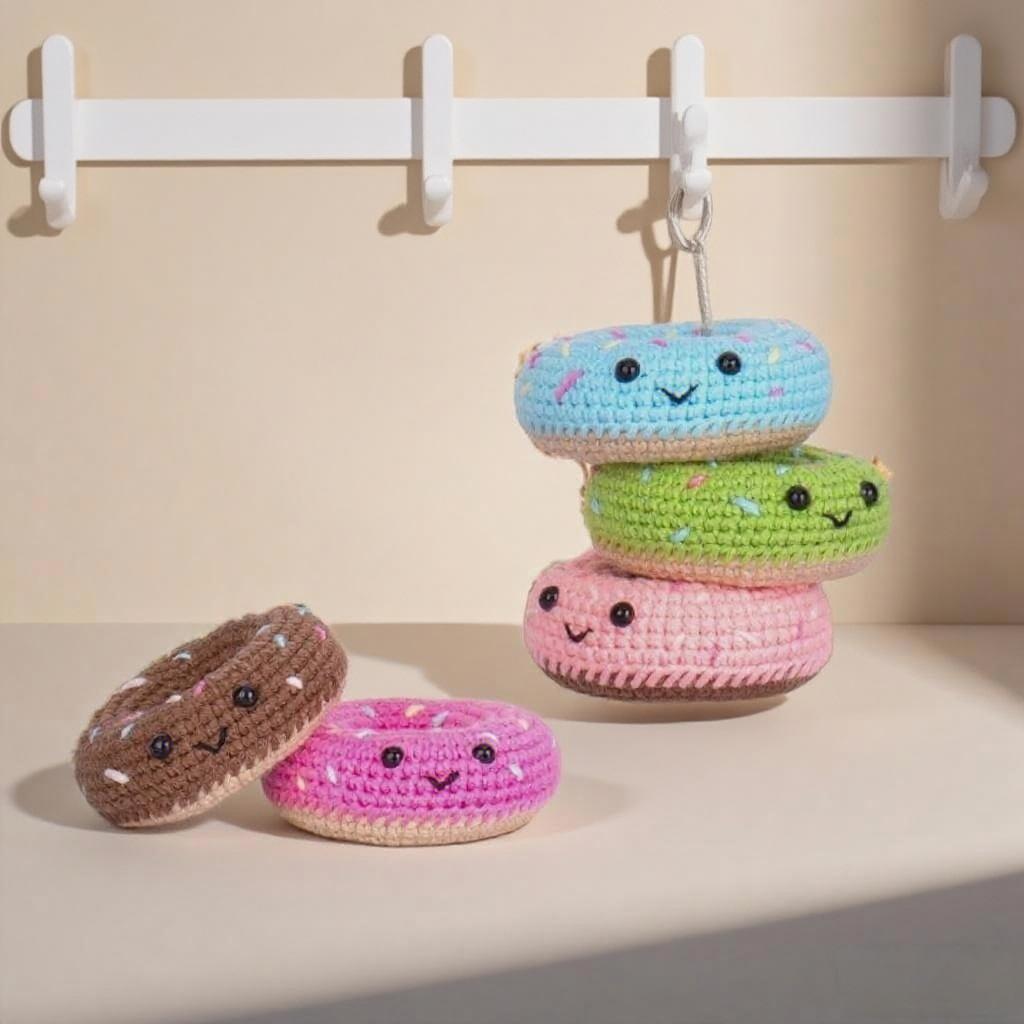 Crochet Donut Plush Amigurumi Kit
