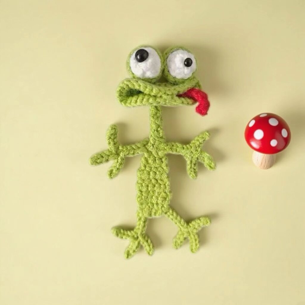 Crochet Frog Bookmark DIY Craft Kit