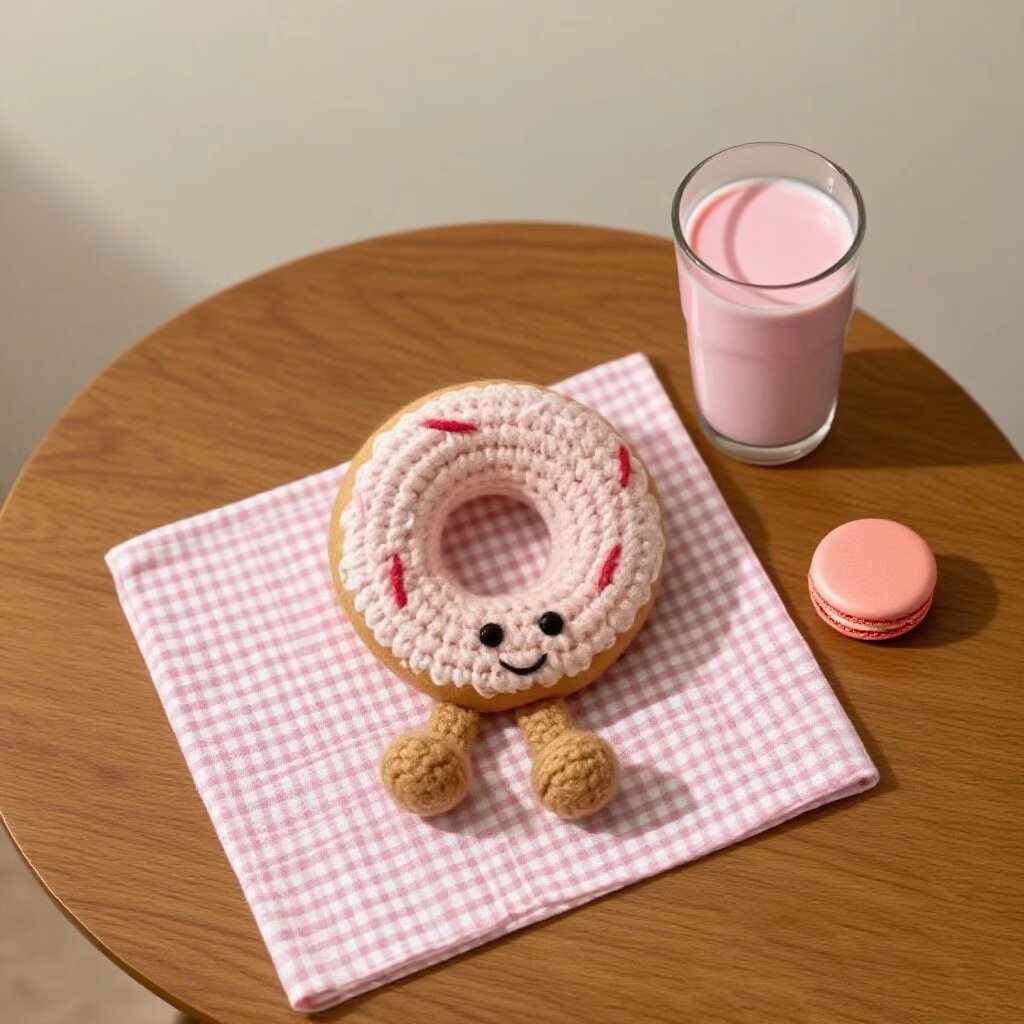 Crochet Donut Doll DIY Craft Kit