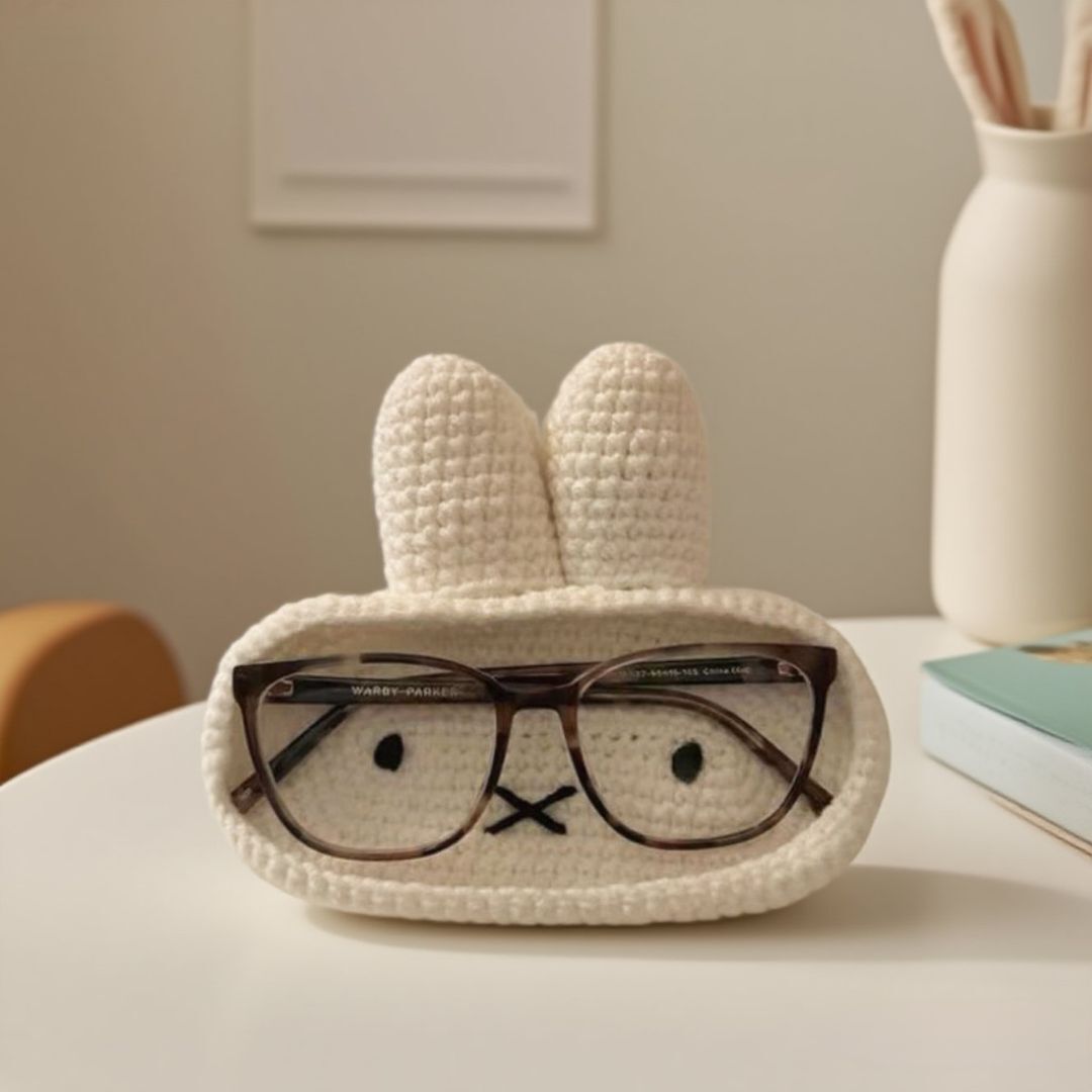Crochet Rabbit Glasses Case DIY Kit