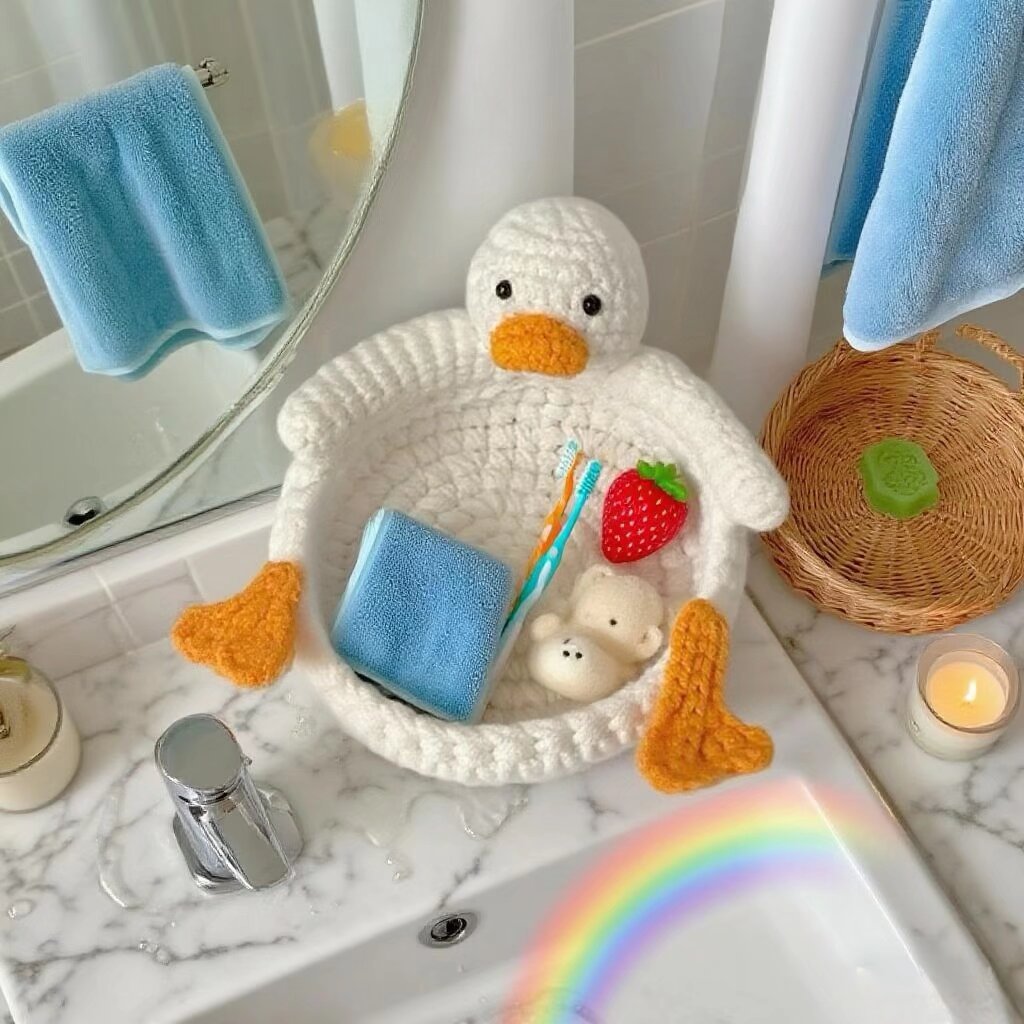 Crochet Duck Storage Basket DIY Kit
