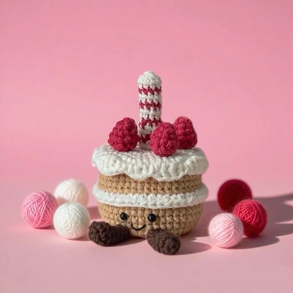 Crochet Birthday Cake Plush Kit