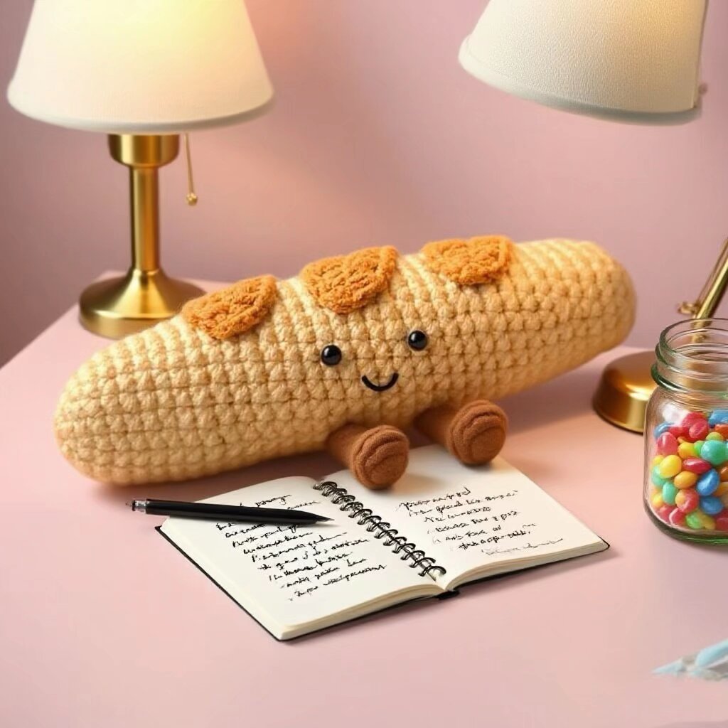 Crochet Baguette Amigurumi Plush Kit
