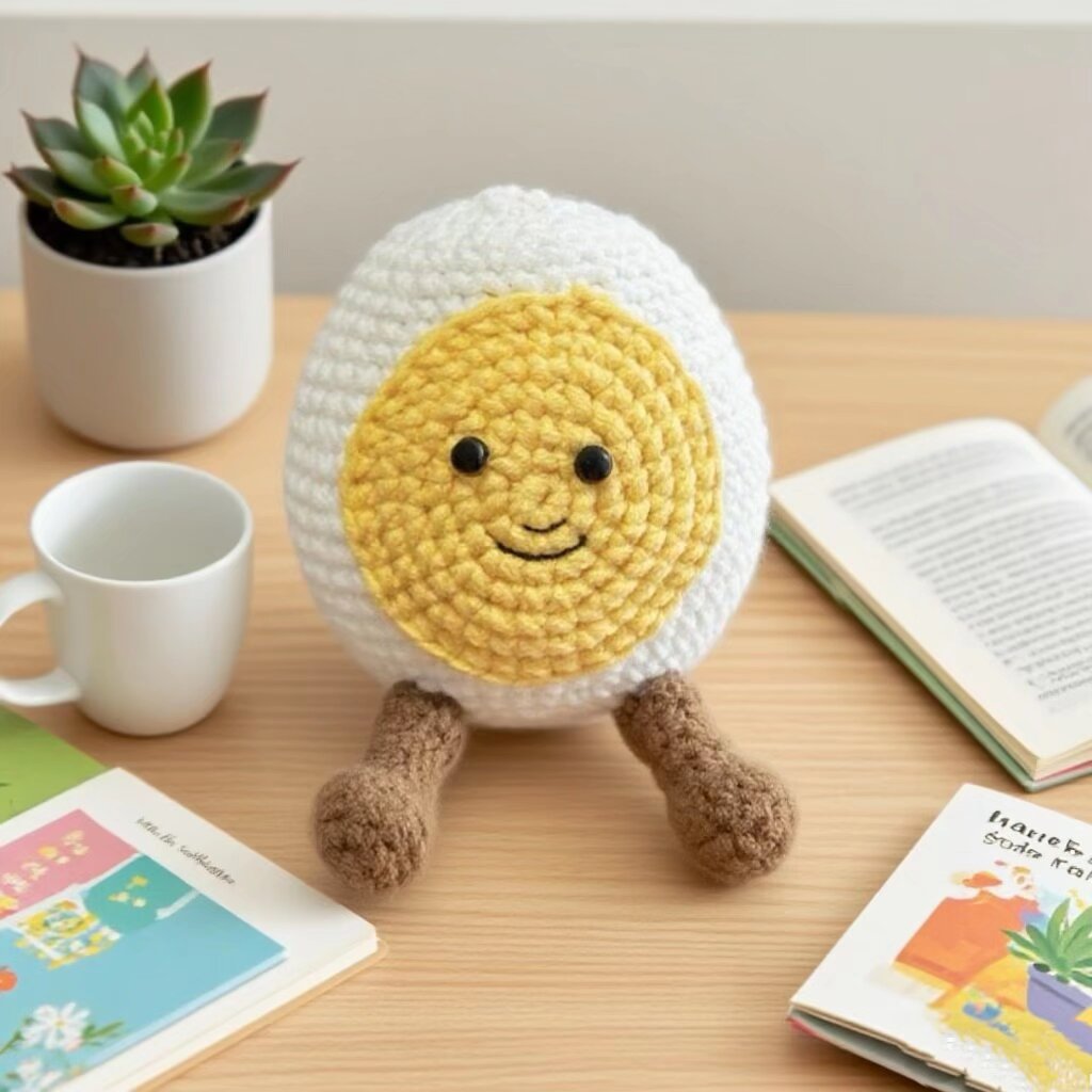 Crochet Egg and Croissant Plush Kit