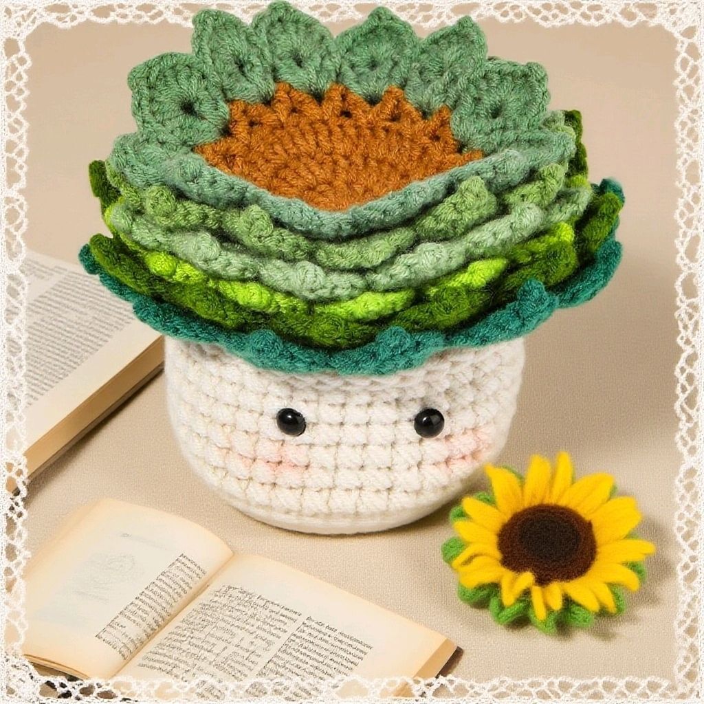 Crochet Coffee Coaster Kit for Beginners Handmade Decor