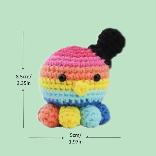 Colorful Octopus Therapeutic Crochet  for Beginners