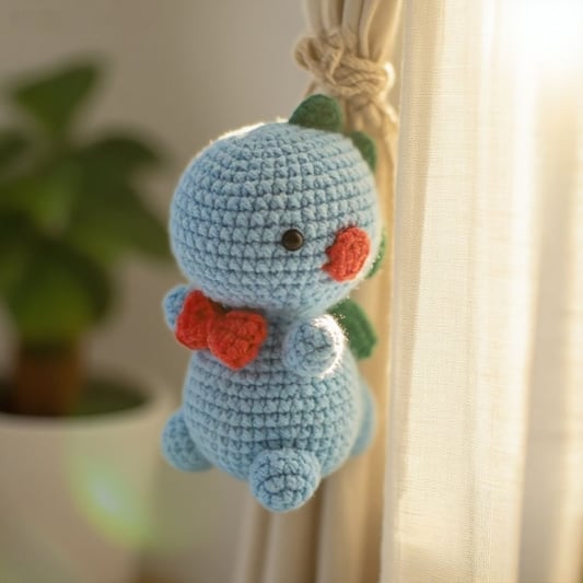 Amigurumi Crochet Kit for Stuffed Animal Doll with Colorful Cotton Yarn