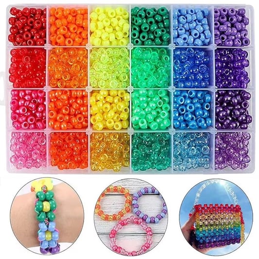 Wholesale Price for Sale 6x9mm Plastic Acrylic Bucket Bead Kit