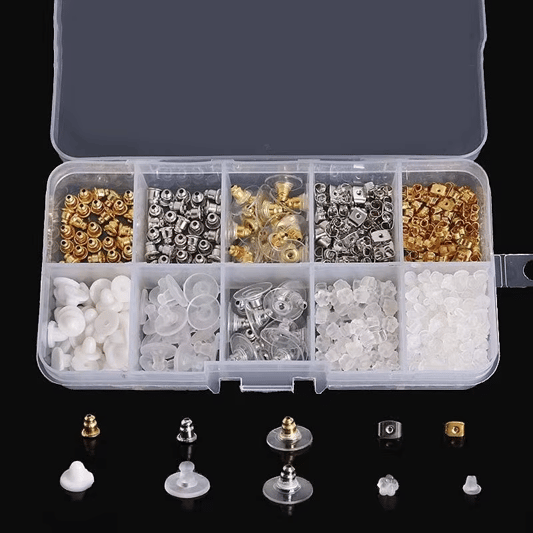 Factory Wholesale Sale of 10 Golds Silver Earrings Back Nail kit
