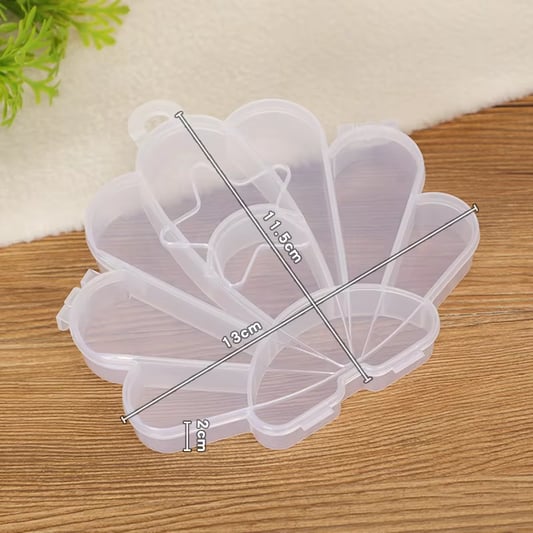 Plastic PP Box Beads Storage Container Box Special Shaped Clear Box