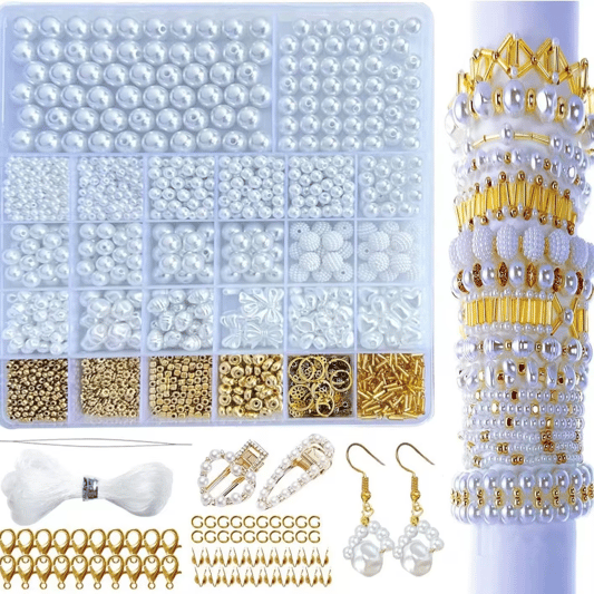Wholesale Sell Imitation Irregular Pearls with Gold Color Spacer Beads
