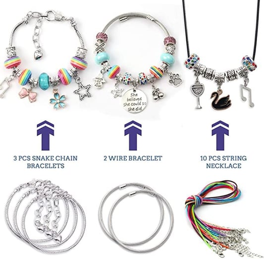 Wholesale Jewelry Making Kits Charms Necklace DIY Beaded Making Set