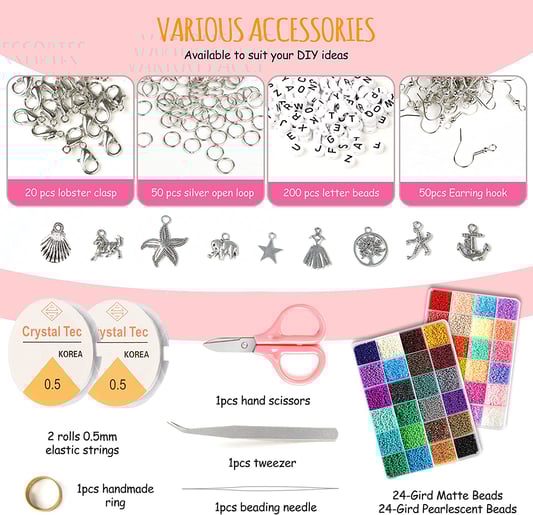 Wholesale Colorful Seed Mini Beads Set