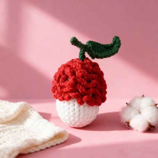 Mini Lychee Crochet Plush