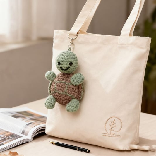 Positive Turtle Crochet Plush