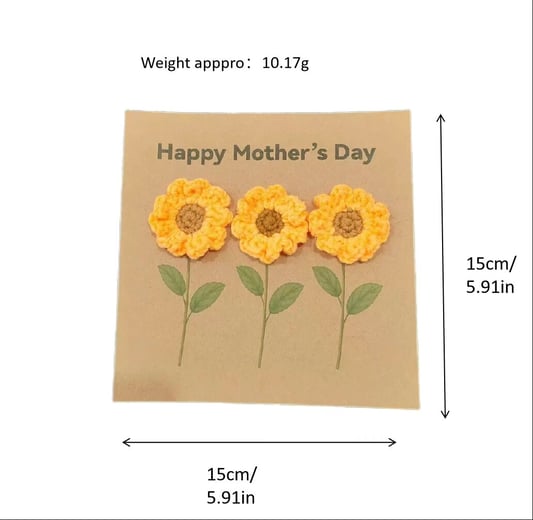 Crochet Sunflower Doll Card Handmade Kit