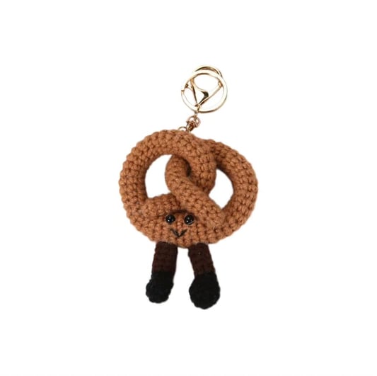 Crochet Pretzel Keychain Doll Kit