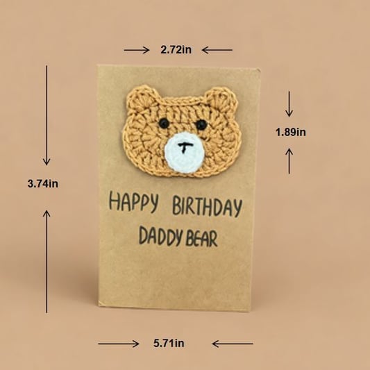 Crochet Bear Doll Card DIY Kit