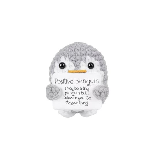 Positive Penguin Crochet Plush Doll