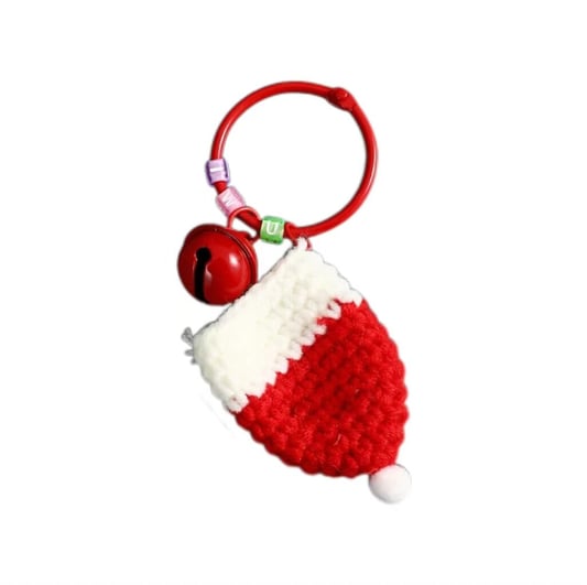 Christmas Stocking Crochet Keychain