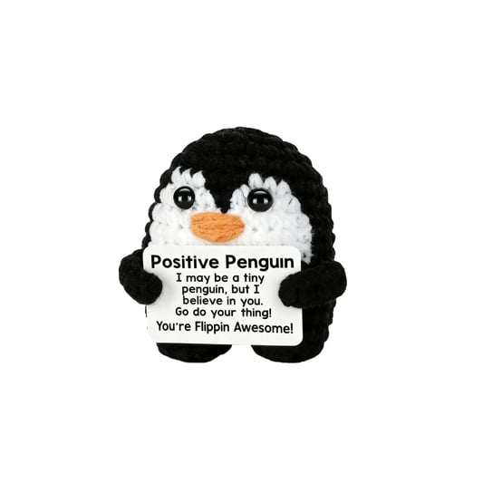 Positive Penguin Crochet Plush