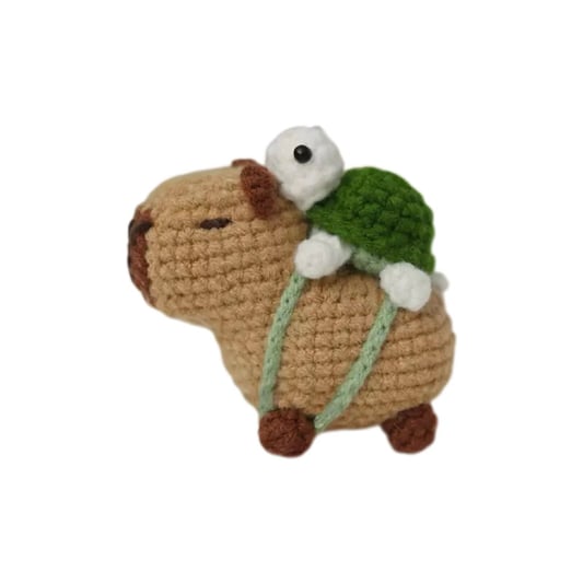 Crochet Capybara Turtle Doll Kit Cute Animal Pair