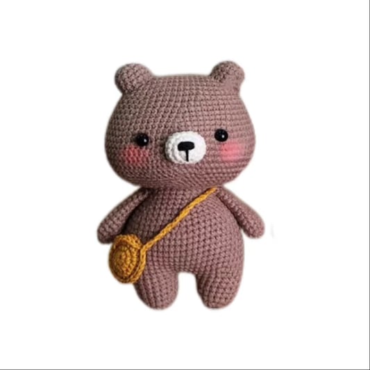 Crochet Teddy Bear Doll Kit Easy Beginner Toy