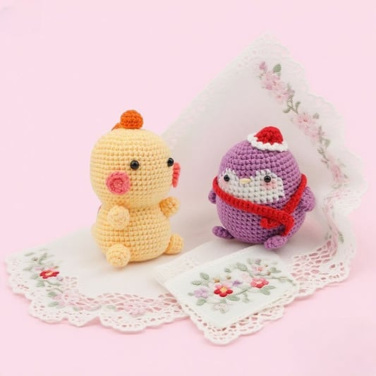 Amigurumi Animal Crochet Kit Dinosaur Penguin Dolls