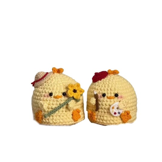 Crochet Chicken Doll Decorative Plush