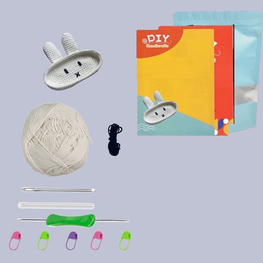 Crochet Rabbit Glasses Case DIY Kit