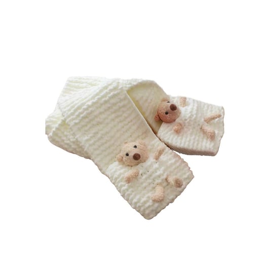 Crochet Bear Scarf Amigurumi Kit Winter Accessory