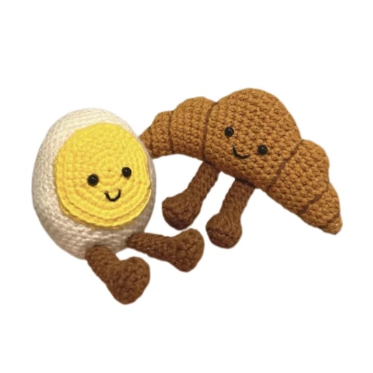 Crochet Egg and Croissant Plush Kit