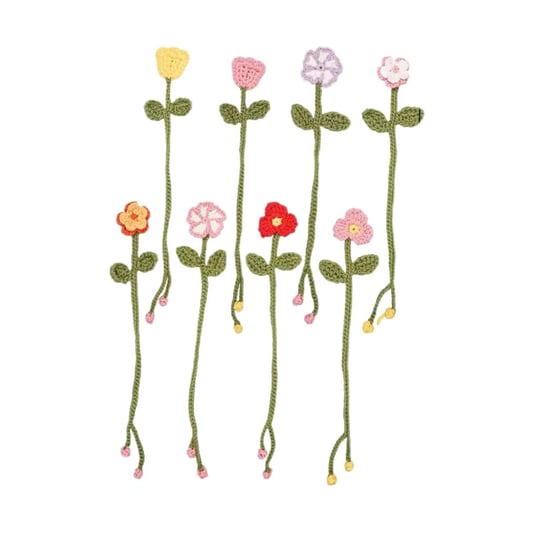 Crochet Flower Bookmark Kit Handmade Gift Set