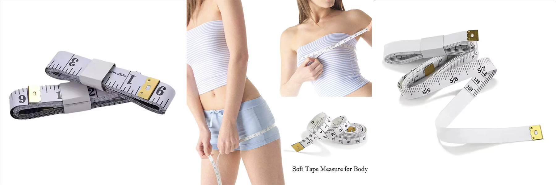 Wholesale 60 Inch Soft Tape Double Scale  Measurement Measuring Tools