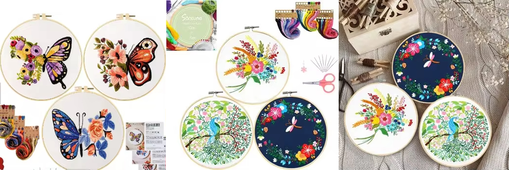 Factory Sell Cross Stitch Set Starter Handwork Making Embroidery Kits