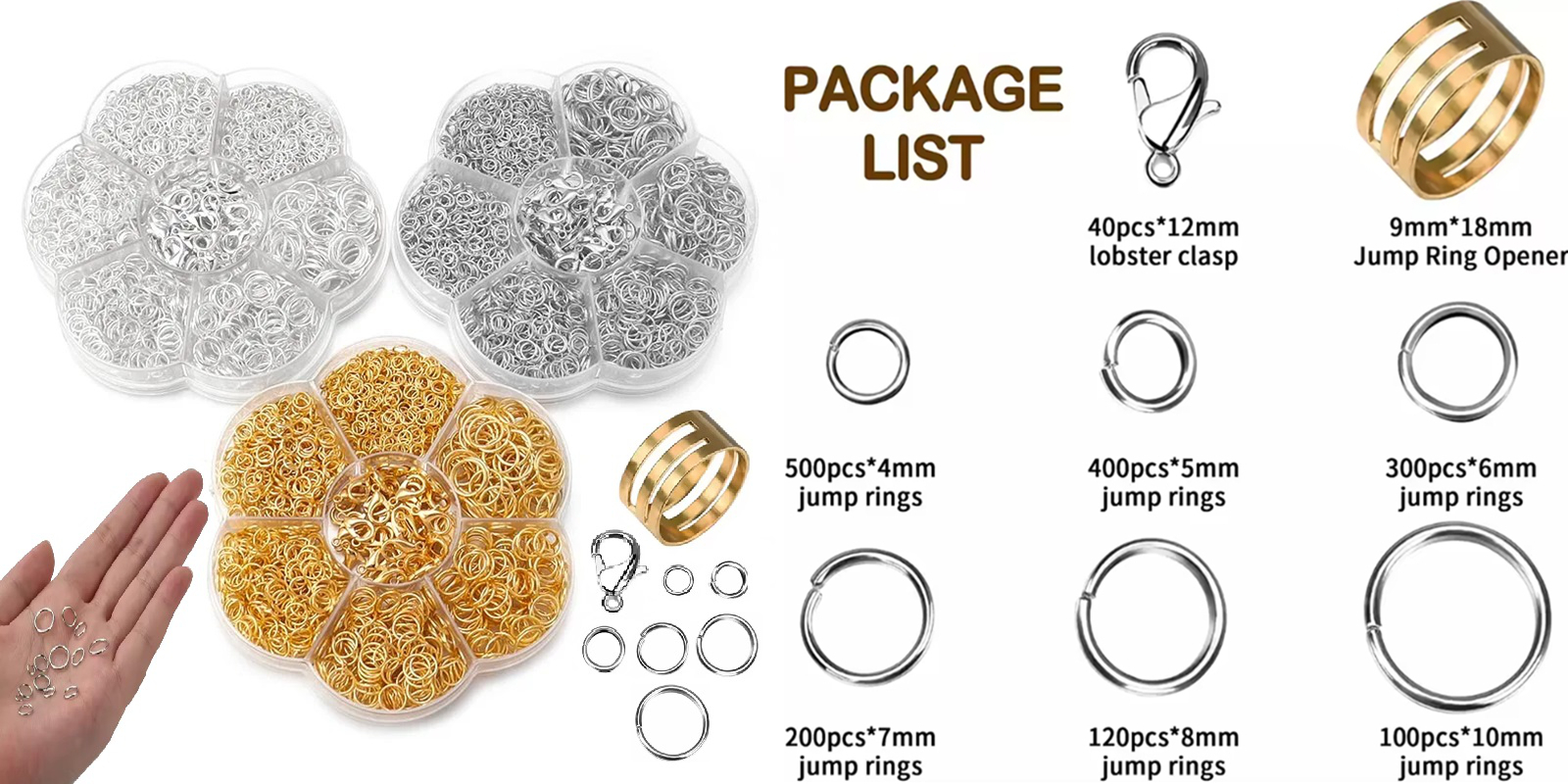 7 compartment jump ring making kit