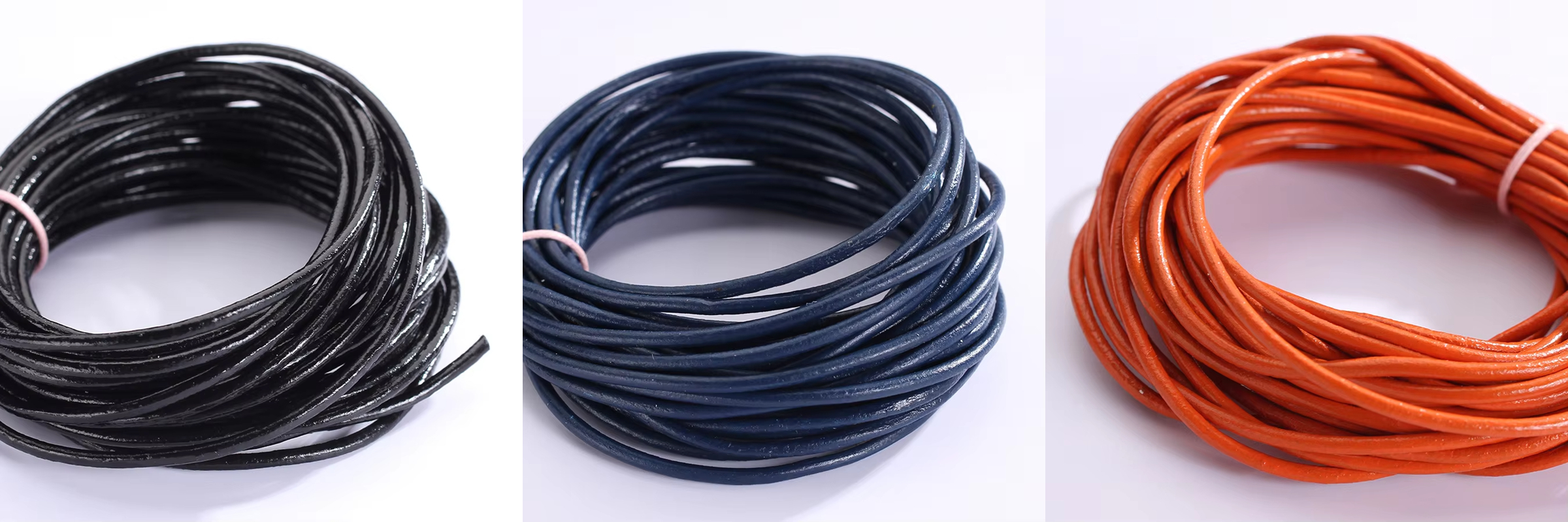 Round leather Cord 2 mm Real Leather Cord Braiding String