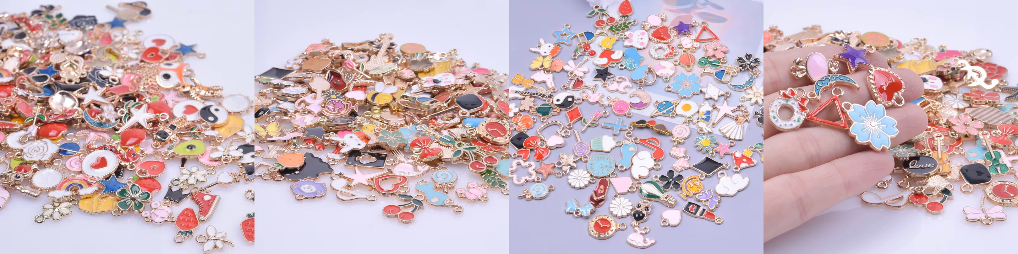 Colorful Oil Droplet Keychain Pendant