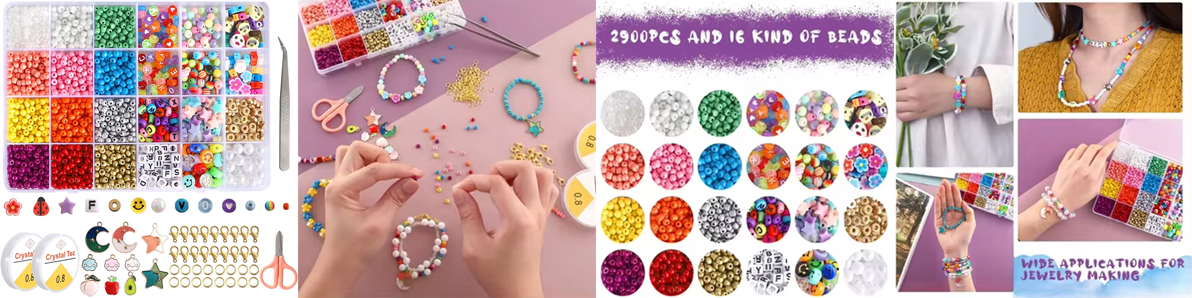 Factory Direct Selling Polymer Clay Pearl Glass Seed Beads Set