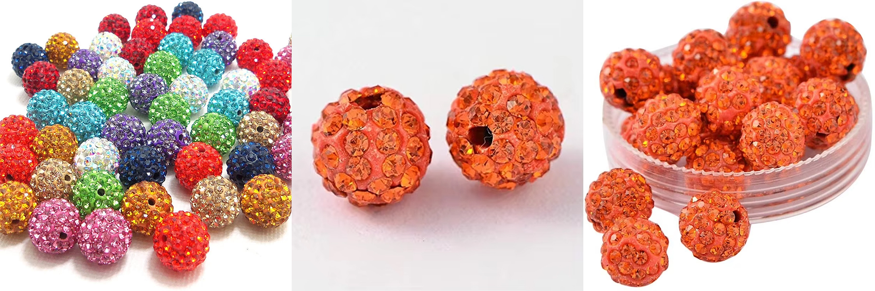 Hot Sell 10 mm Color Shambhala Clay Full Drill Balls Jewelry Wholesale