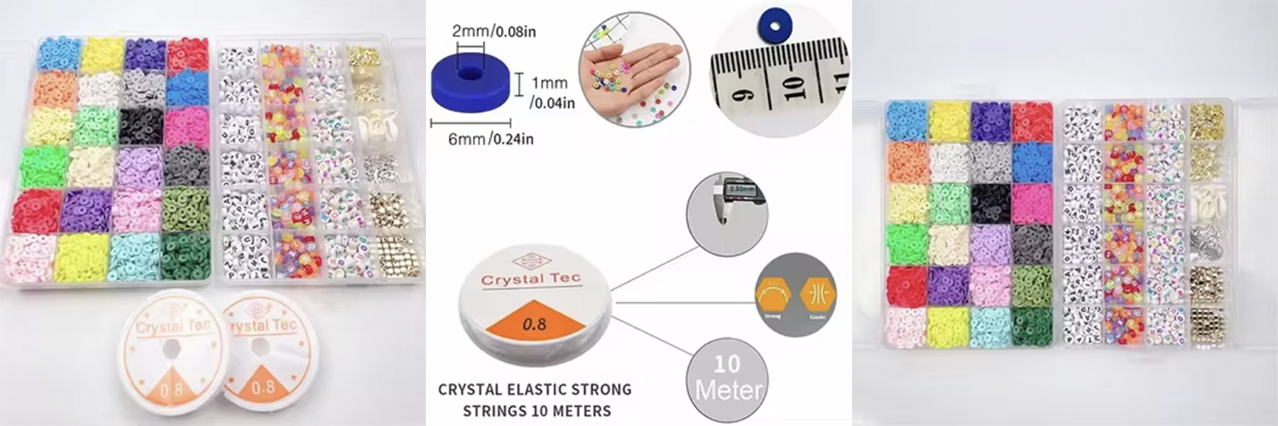 Factory Direct Selling Batch DIY Soft Ceramic Beads Bracelet Set