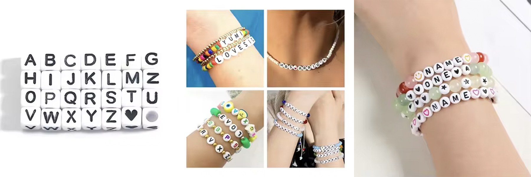 Wholesale Flat Round Acrylic Russian Letter Beads 7x4mm Alphabet Beads