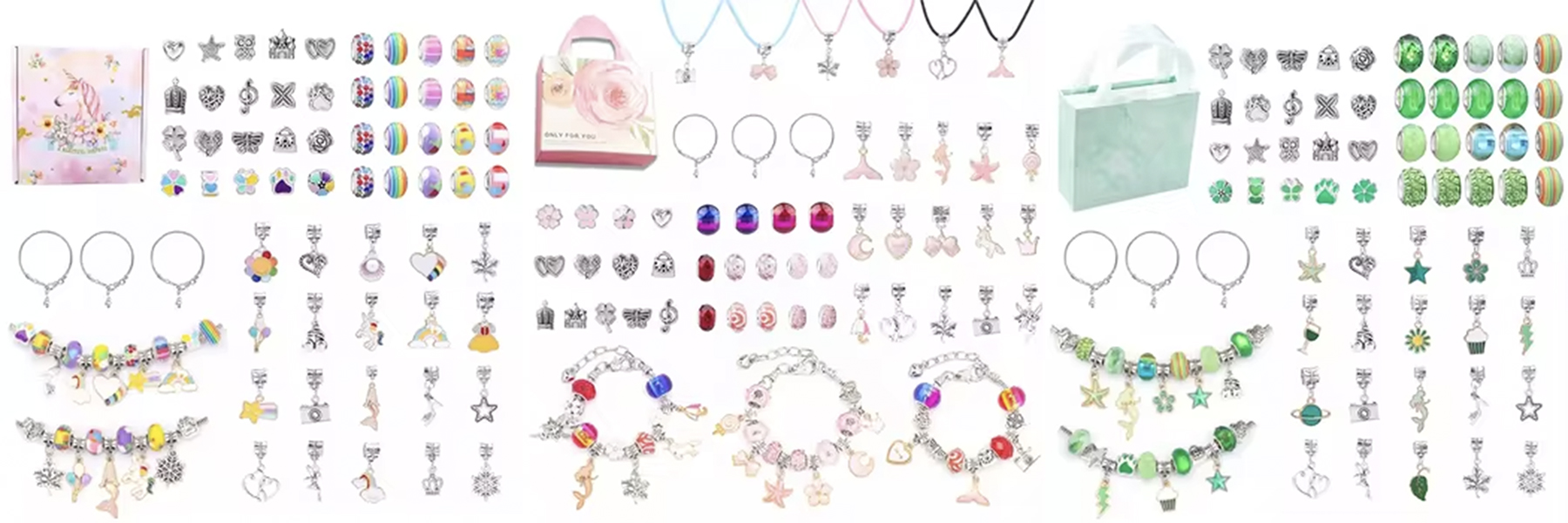 Factory Direct Selling Pandora Jewelry Blind Box Large Hole Beads Set