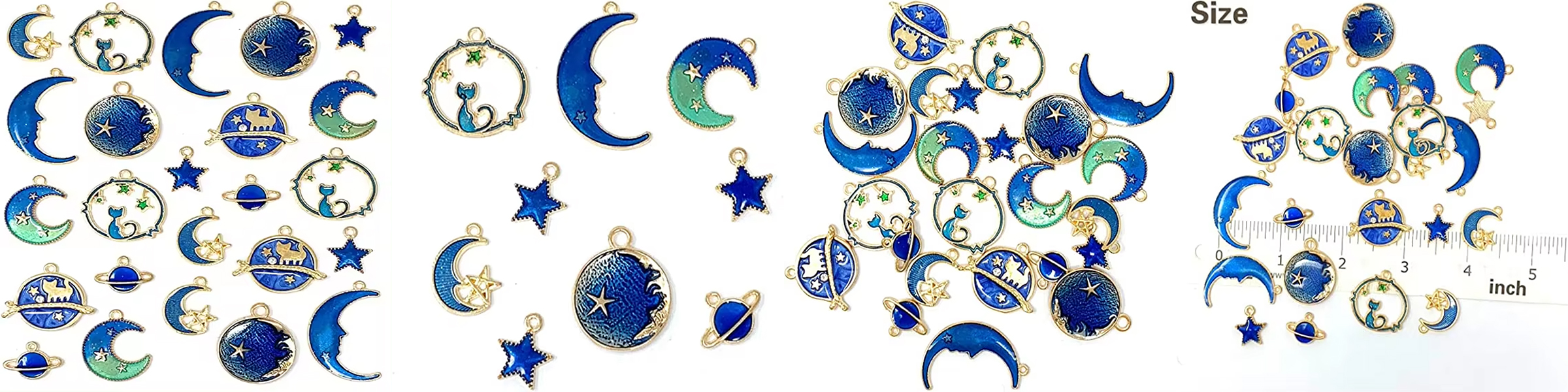 Manufacturers Direct selling Blue Oil Dripping Enamel Pendant