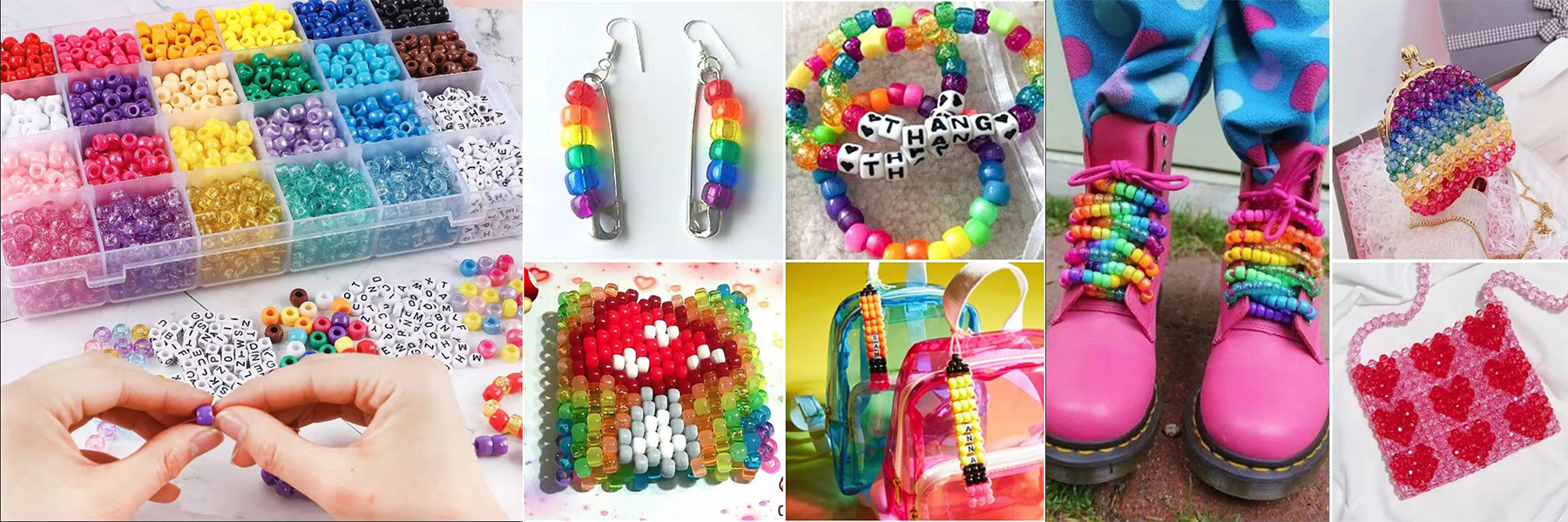 Wholesale Price for Sale 6x9mm Plastic Acrylic Bucket Bead Kit