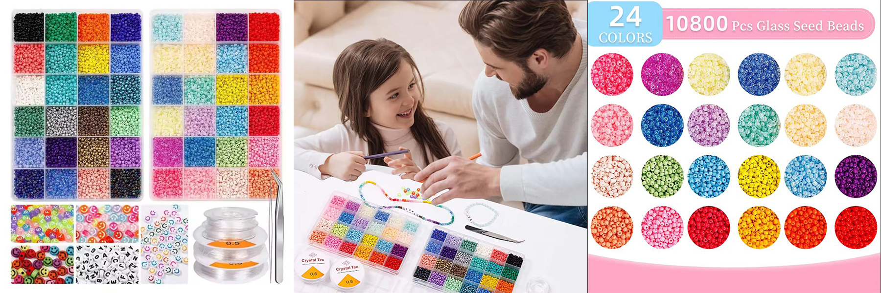 Factory Direct Selling 48 Color Czech Glass Seed Beads Set