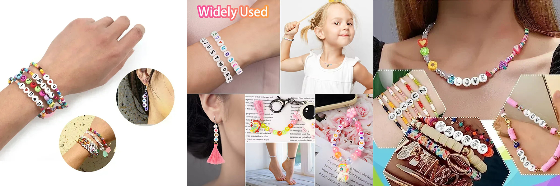 Factory Direct selling 7x4mm Letter Beads Kit