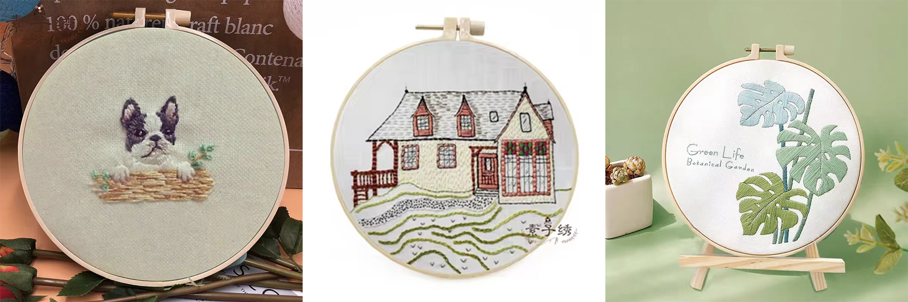 DIY Embroidery Print Yarn Fabric Needle Sets